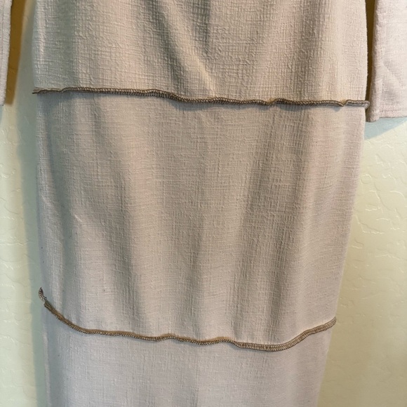 Pretty Little Thing Cut Out Cream Bodycon Dress Size 6 - Picture 4 of 8